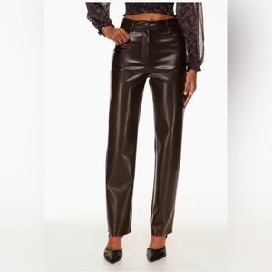 Aritzia Melina Leather Pants (short length)